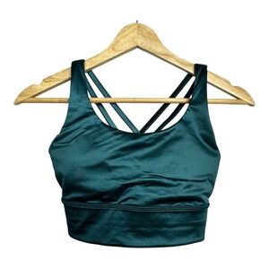 Lululemon Energy Bra LongLine Size 4 Foil Storm Teal
